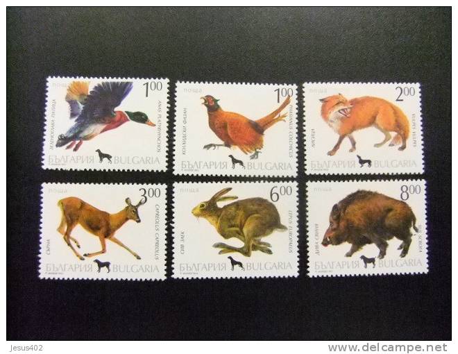 BULGARIA 1993    YV  3535 / 3540 ** FAUNA - Animalez De Caza