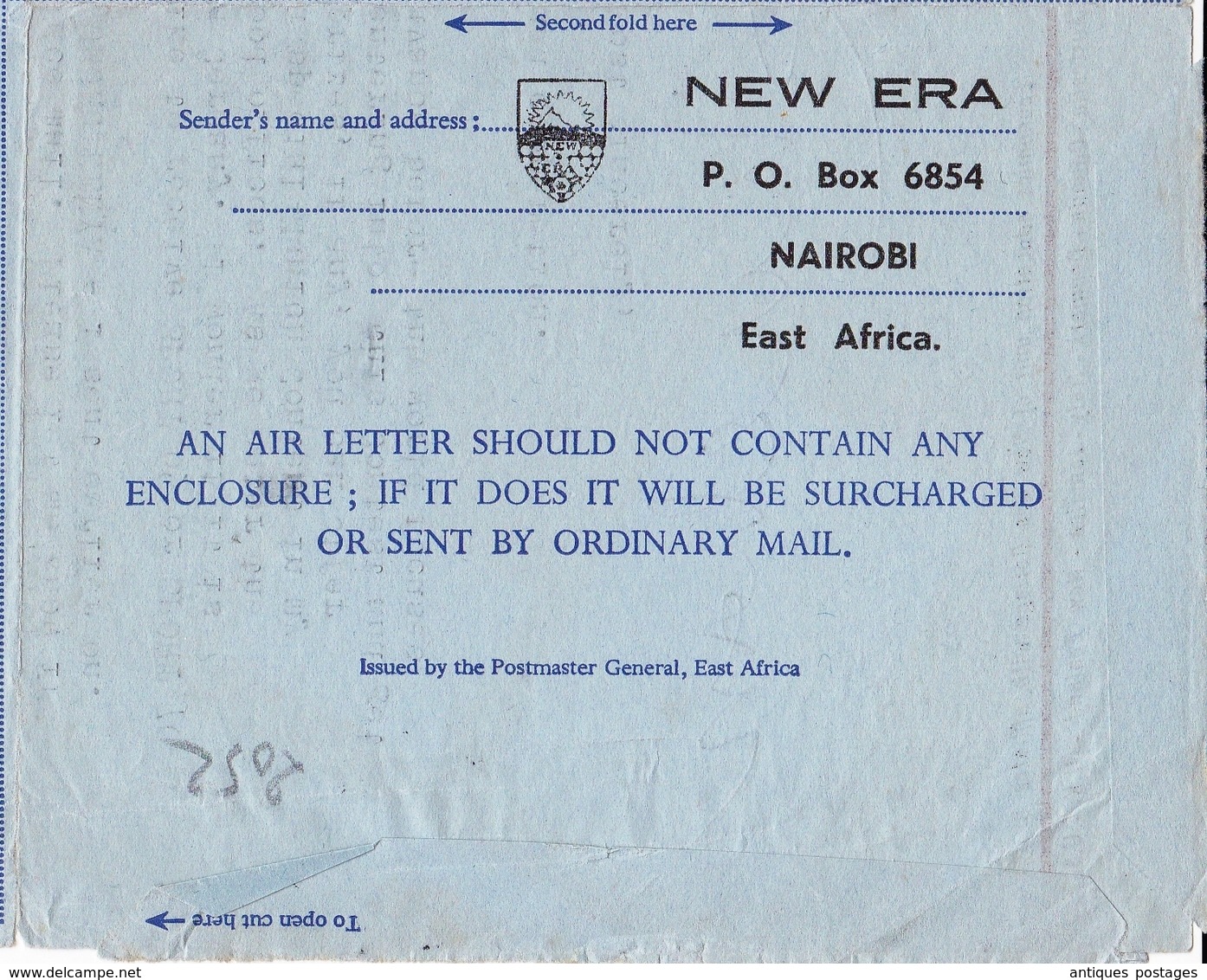 New Era College Kenya Aerogramme Nairobi East Africa 1969 München Munich Olympics Deutschland - Kenya (1963-...)