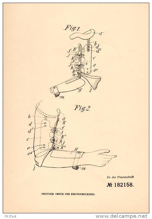 Original Patentschrift - E. Weisshuhn In Troppau / Opava , 1904 , Behandlung Von Oberarm - Bruch , Chirurgie , Arm !!! - Historische Dokumente