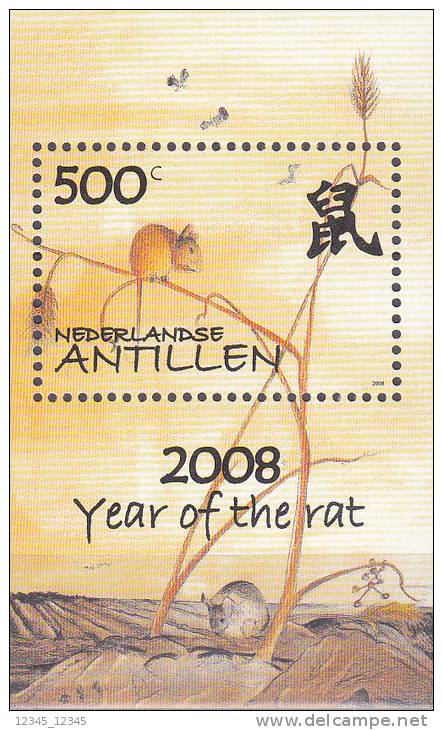 Nederlandse Antillen 2008 Postfris MNH Year Of The Rat - Antilles