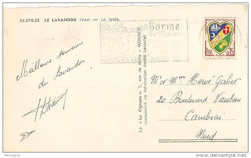 CPA-1955-83-LE LAVANDOU-LA JETEE-TBE - Le Lavandou