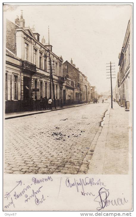 Carte Postale Photo Militaire Allemand De DOUAI (Nord) -Feldpost - 2 Scans - Guerre 1914-1918 - Douai