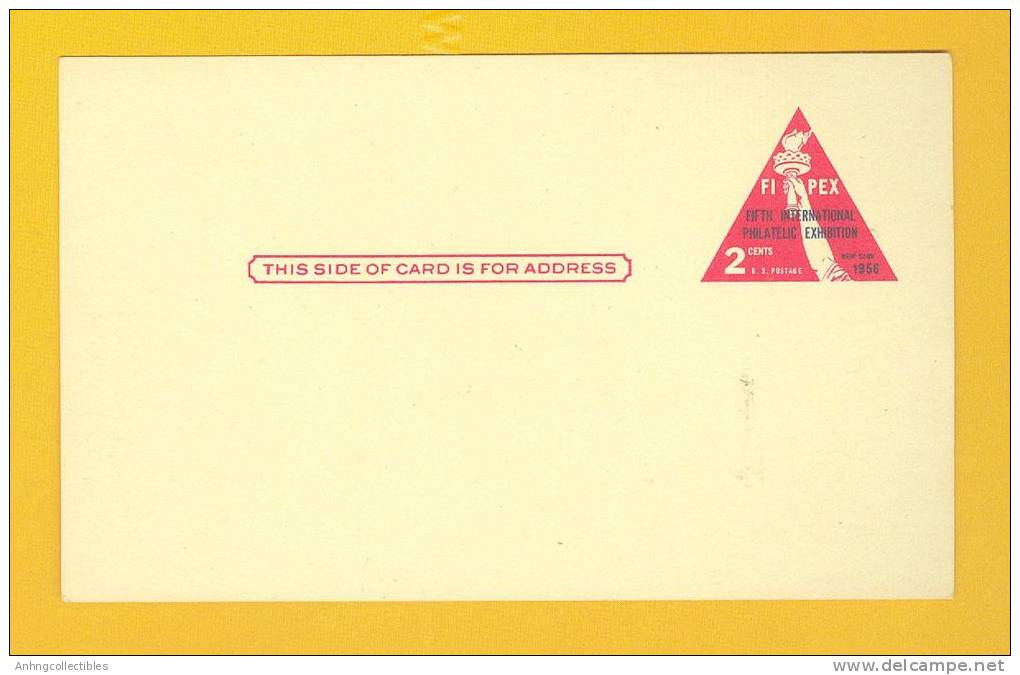 USA: Unused Aerograme - Fipex: Fifth Intel. Philatilic Exhibition - 1958 - Unused Stamps