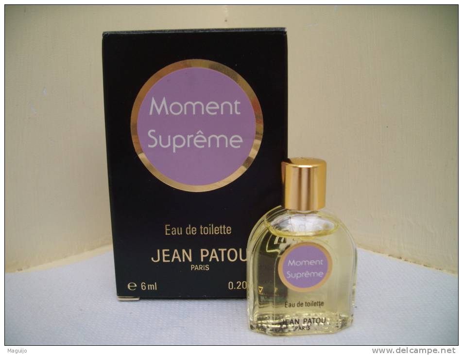 PATOU "" MOMENT SUPREME"" MINI SEMI ANCIENNE  EDT 6 ML  VOIR  & LIRE!!! - Miniaturen Flesjes Dame (met Doos)