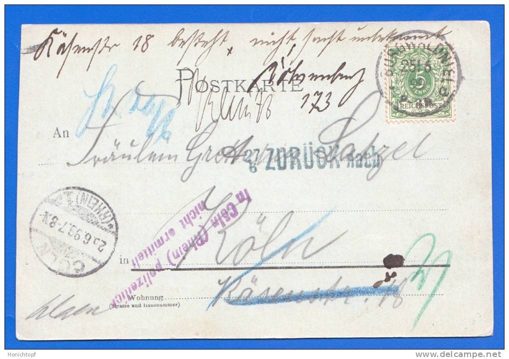 Deutschland; Schwalmtal Waldniel; Viersen; Amern; Haus Clee; Kirche Und Panorama; 1899 Mit Viele Sonderstempel - Schwalmtal