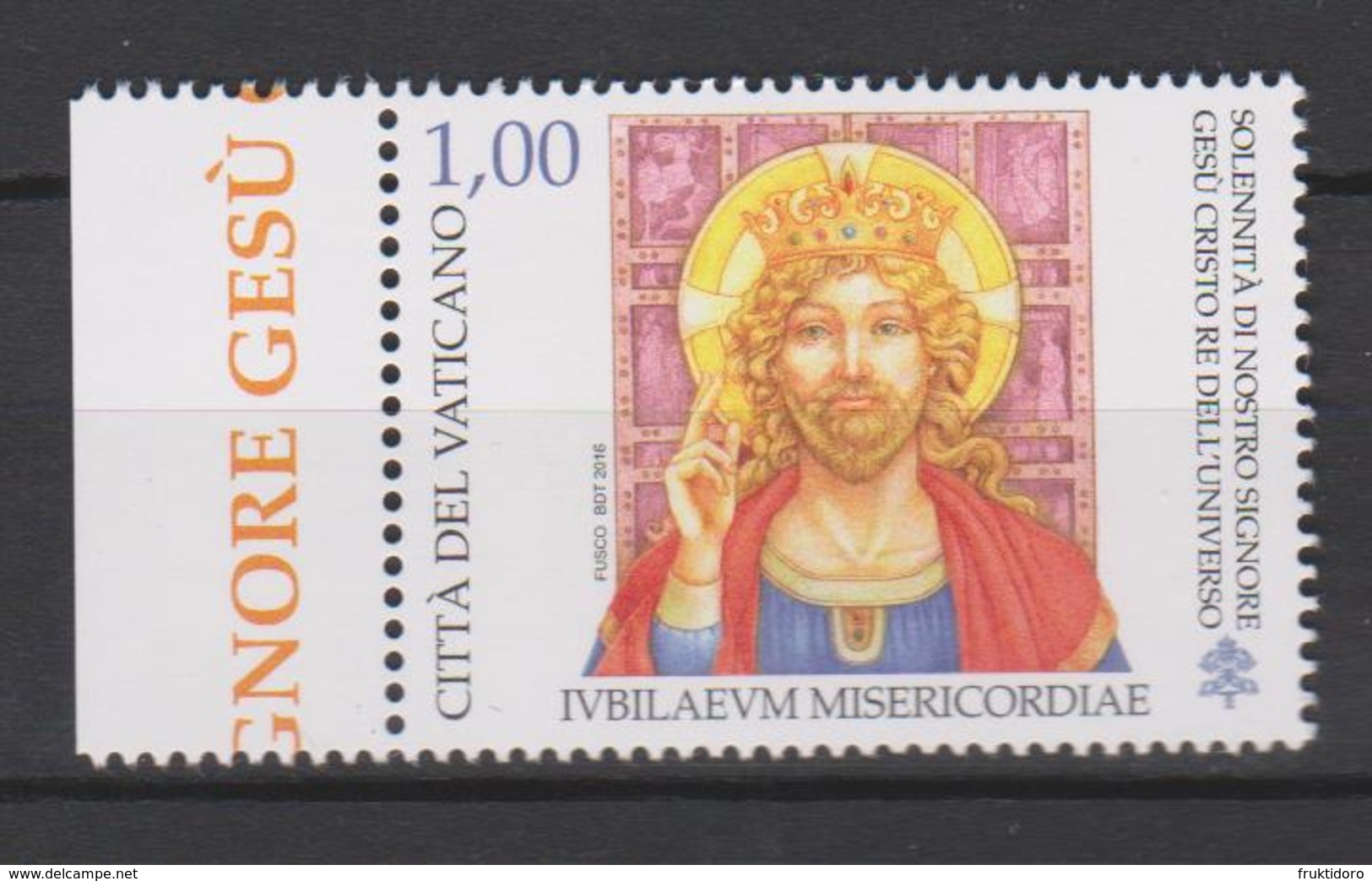 Vatican City Mi 1884 Jubilee Of Mercy - Solemnity Of Christ The King * * 2016 - Nuovi