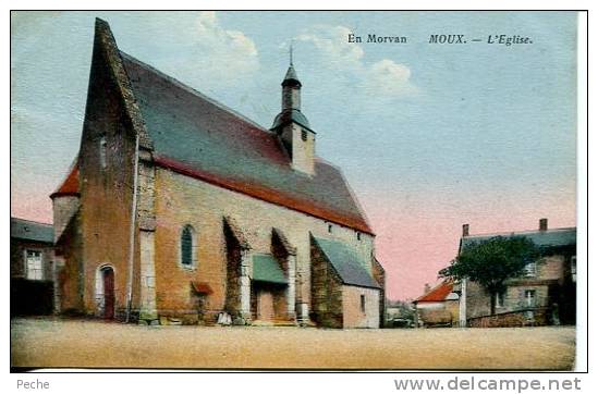 N°25676 -cpa Moux -l'église- - Autres & Non Classés