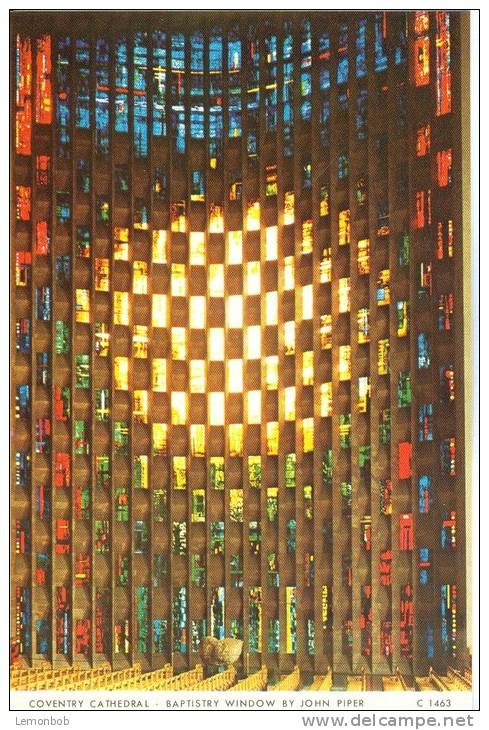 UK, Coventry Cathedral, Baptistry Window By John Piper, Unused Postcard [12128] - Coventry