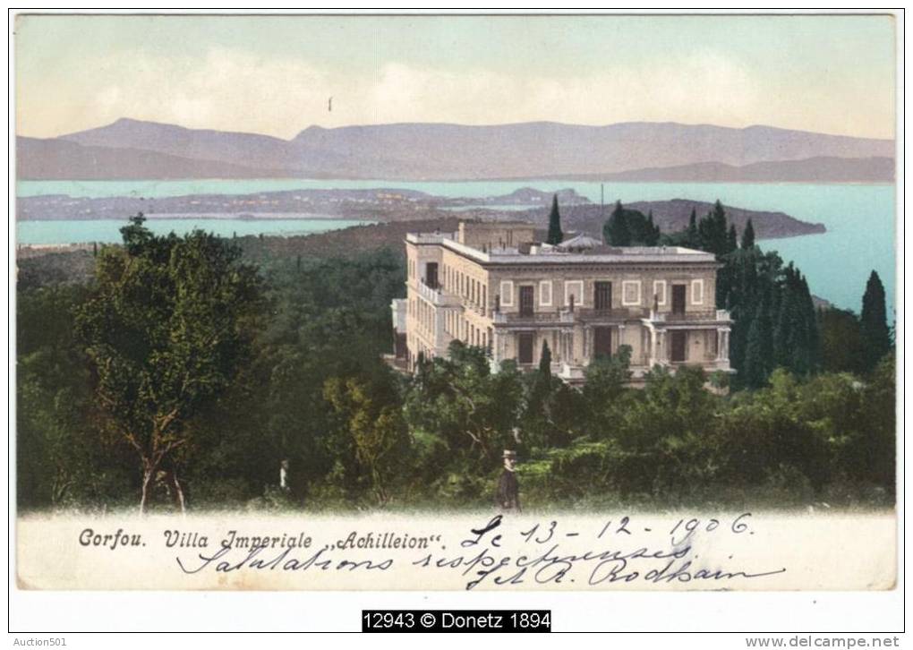 12943g CORFU - Villa Imperiale "Achilleion" - 1906 - Grèce