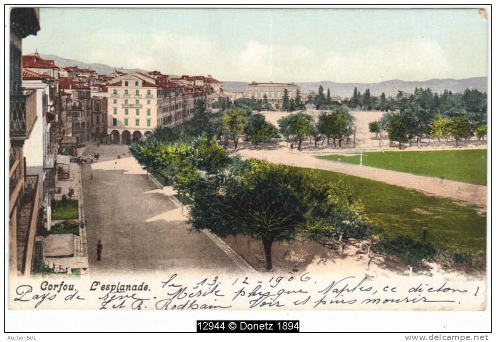 12944g CORFU - L'esplanade - 1906 - Grèce