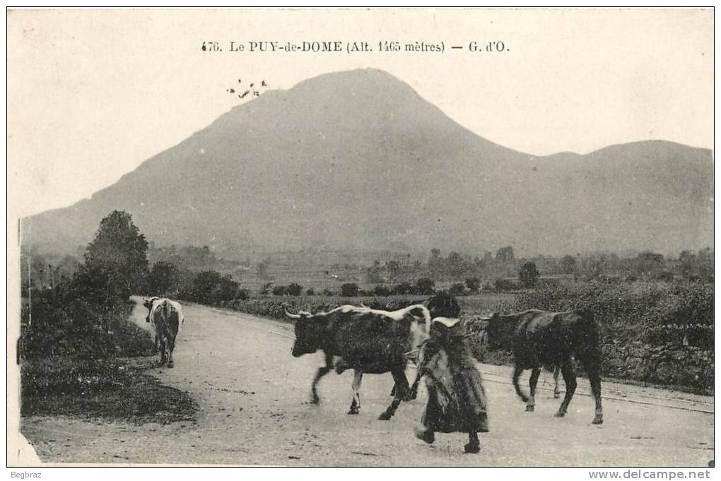 CACHET HOPITAL PROVISOIRE CLERMONT FERRANT   LE VAGMESTRE  GARDEUSE DE VACHES - Guerre De 1914-18