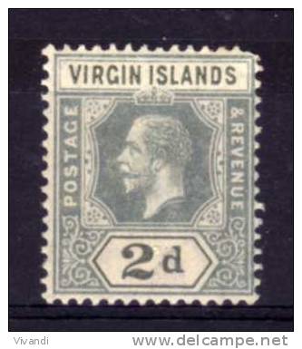 British Virgin Islands - 1913 - 2d Definitive (Watermark Multiple Crown CA - MH - Iles Vièrges Britanniques