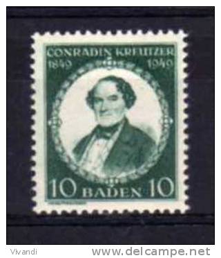 Germany - 1949 - Death Centenary Of Conradin Kreutzer - MH - Altri & Non Classificati