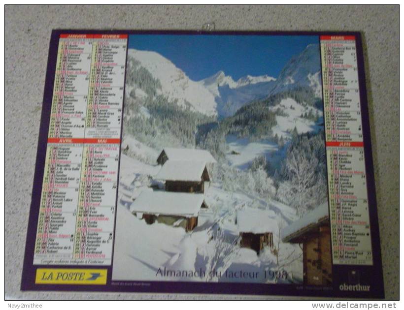 ALMANACH DU FACTEUR   1998         DEPARTEMENT  66 - Grand Format : 1991-00