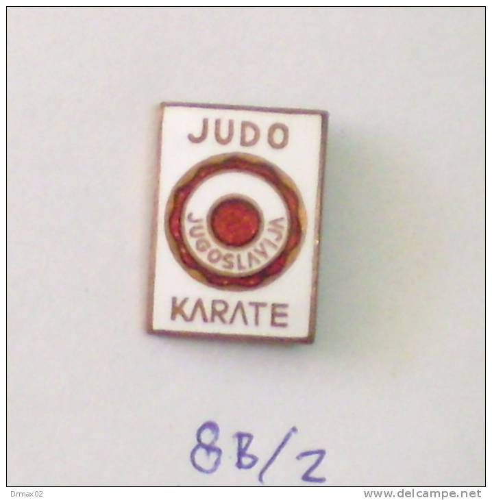 JUDO - KARATE FEDERATION  Of YUGOSLAVIA /  WRESTLING Lutte Ringen / 1A CLASS ENAMEL OLD PIN - Judo