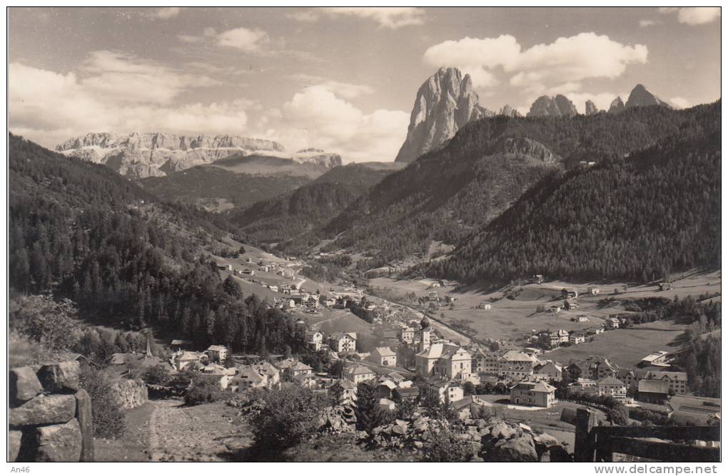 VAL GARDENA -   -ORTISEI E IL SASSOLUNGO   BELLA FOTO D´EPOCA ORIGINALE 100% - Bolzano (Bozen)