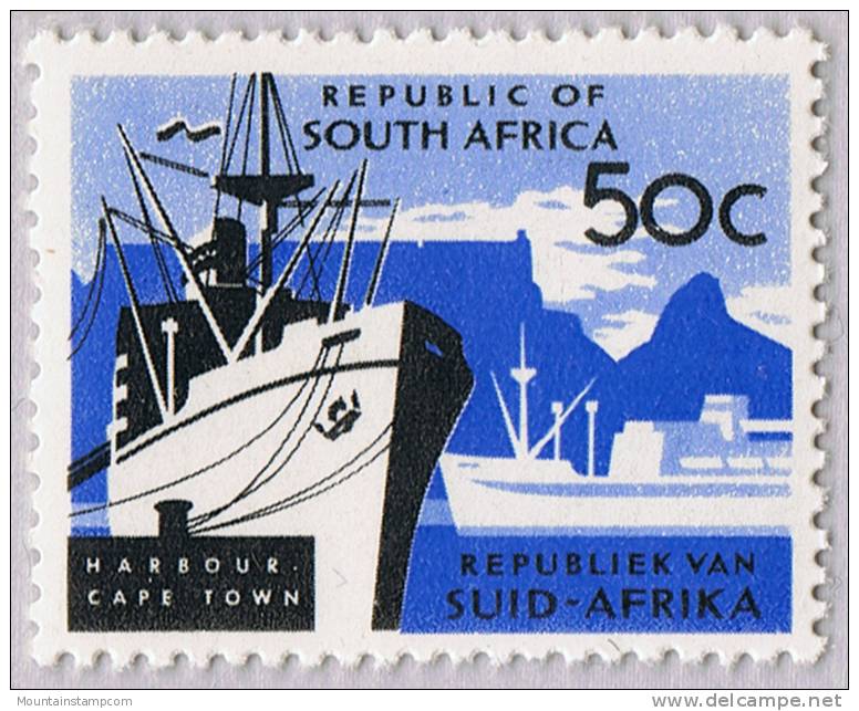 South Africa 1968 SC341 Table Mountain  Berge Harbour Cape Town ** MNH - Unused Stamps