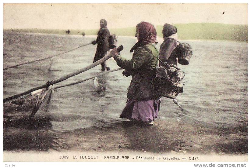 LE TOUQUET-PARIS PLAGE(62) / METIERS / PÊCHE / Pêcheuses De Crevettes / Animation - Le Touquet