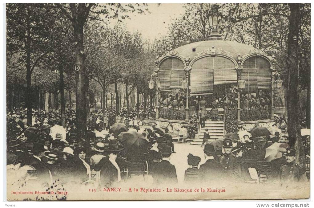 6256 -  Meurthe Et Moselle  :  NANCY  :  LE KIOSKE De La  MUSIQUE  ( Disparu ??)    1908 - Maxeville