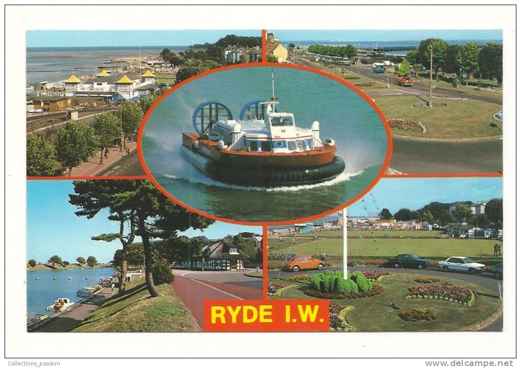 Cp, Angleterre, Ile De Wight, Ryde, Multi-Vues, Voyagée  1983 - Autres & Non Classés