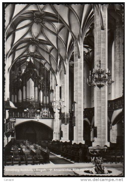 AK Annaberg-Buchholz, St. Annenkirche, Orgel, Gel, 1965 - Annaberg-Buchholz