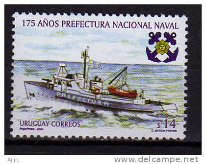 175 Ans De La Prefecture Nationale Navale De Montevideo. Un T-p Neuf ** D´URUGUAY 2004 - Uruguay