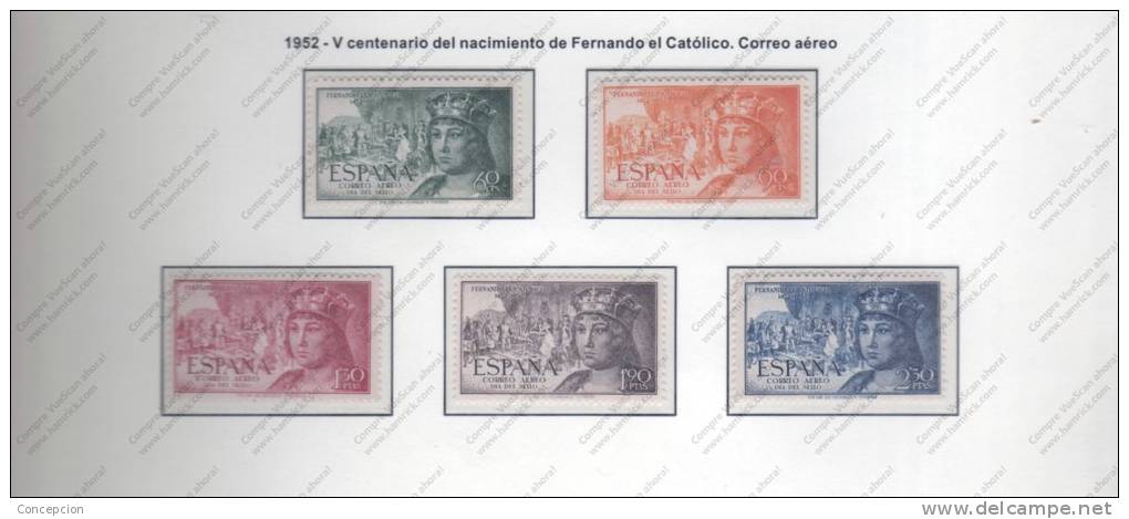 ESPAÑA Nº 1097 Al 1101 - Neufs