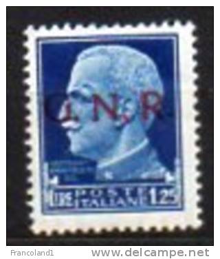 1944 Repubblica Sociale GNR N. 480 Nuovo MLH* - Neufs
