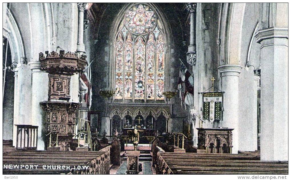 Beatiful   Old  Post Card    "  NEWPORT  CHURCH  I.O.W.  " - Autres & Non Classés