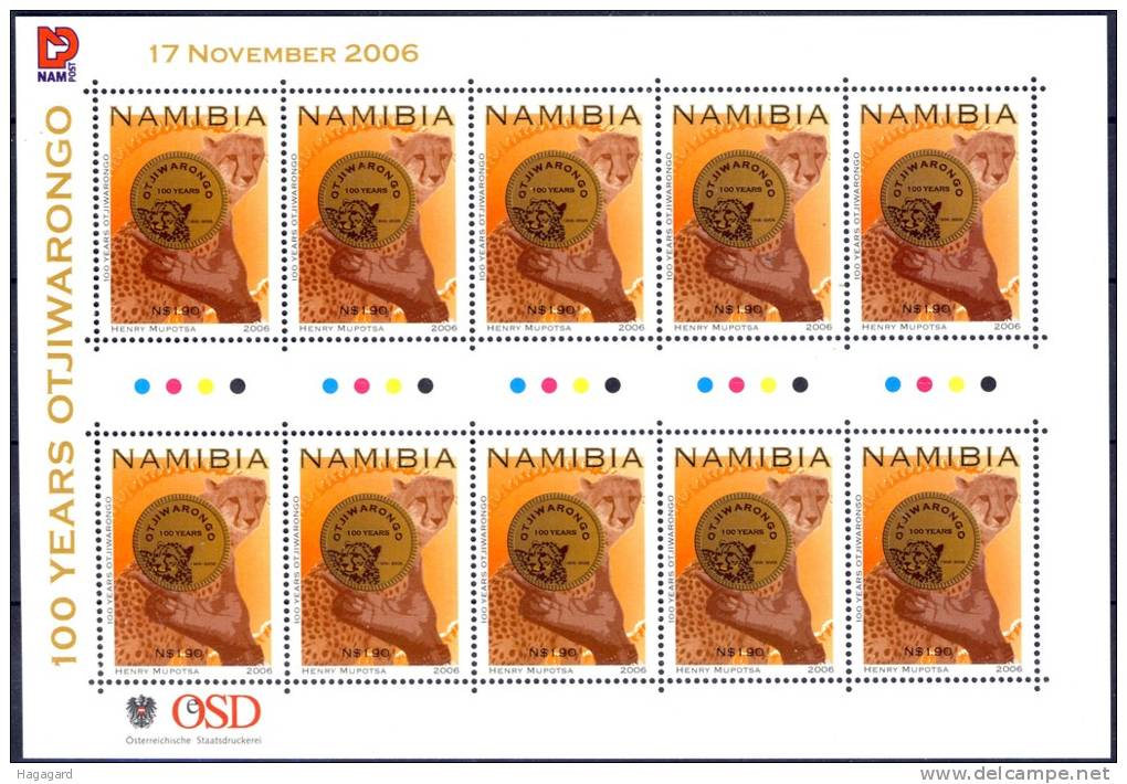 #Namibia 2006. Gepard. Sheetlet. Michel 1212. MNH(**) - Namibia (1990- ...)