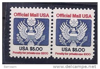 UnitedStates1983: Michel Dienst.105A Mnh** Pair - Officials