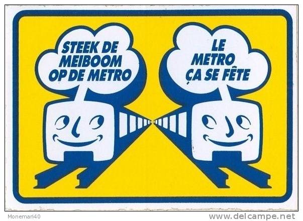 Métro De Bruxelles -  Inauguration Du 20 Septembre 1976 (Autocollant) - Unclassified