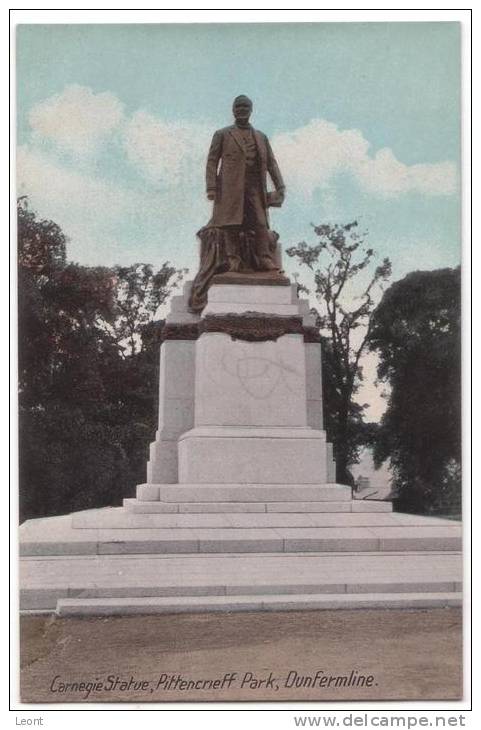 Scotland - Dunfermline - 6 Postcards - Abbey - Duck Pond - Teahouse - Carnegie - Bridge - Not Used - Philco Series  1917 - Fife