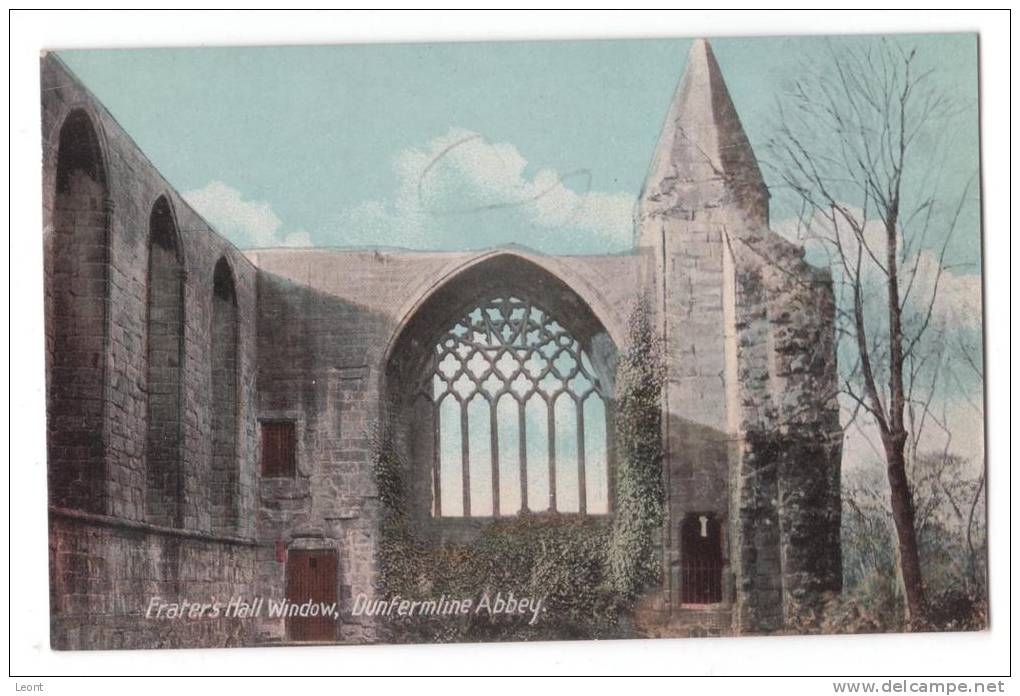 Scotland - Dunfermline - 6 Postcards - Abbey - Duck Pond - Teahouse - Carnegie - Bridge - Not Used - Philco Series  1917 - Fife