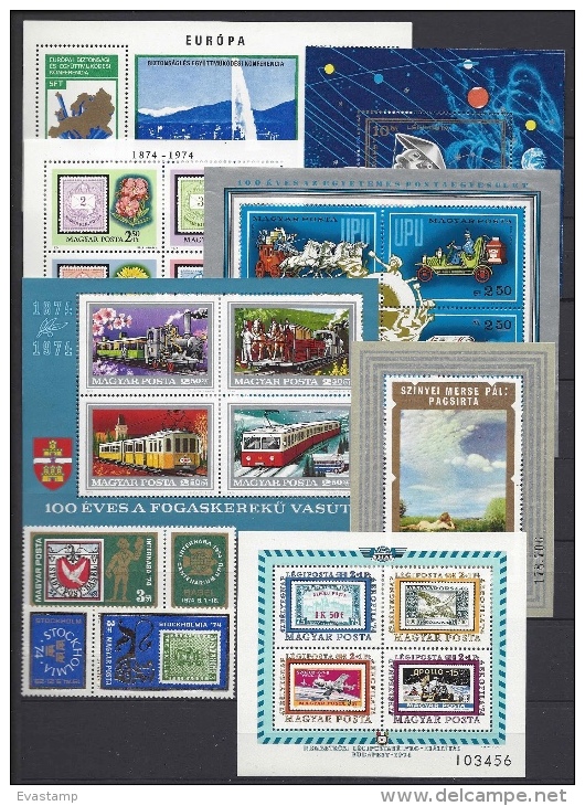 HUNGARY - 1974.Complete Year Set With Souvenir Sheets MNH!!!  120 EUR!!! - Sammlungen