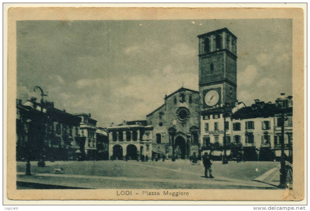 LODI PIAZZA MAGGIORE 1918 - Lodi