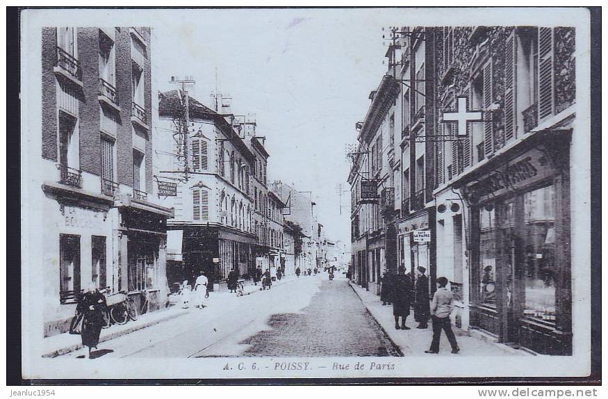 POISSY RUE DE PARIS - Poissy