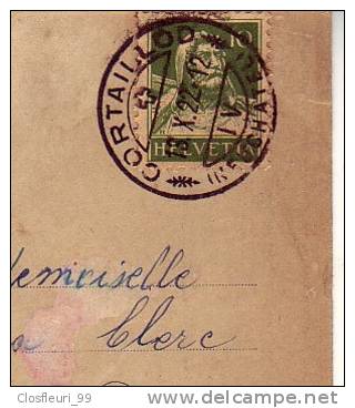 Un Baiser De Cortaillod /  18.10.1922 - Cortaillod