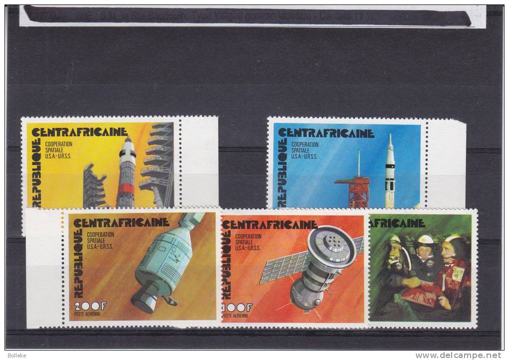 Espace - Centrafricaine - USA / URSS - Fusée - Apollo - Soyouz -  Yvert 278 / 59 + PA ** - MNH - Afrika