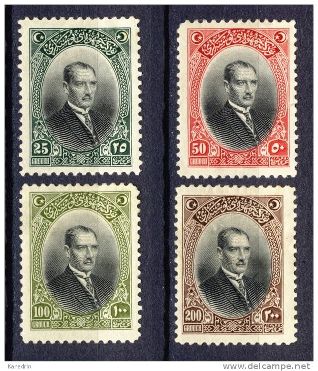 Turkey -Turquie -Türkei 1926, Mustafa Kemal Atatürk *, MLH, High Values - Neufs