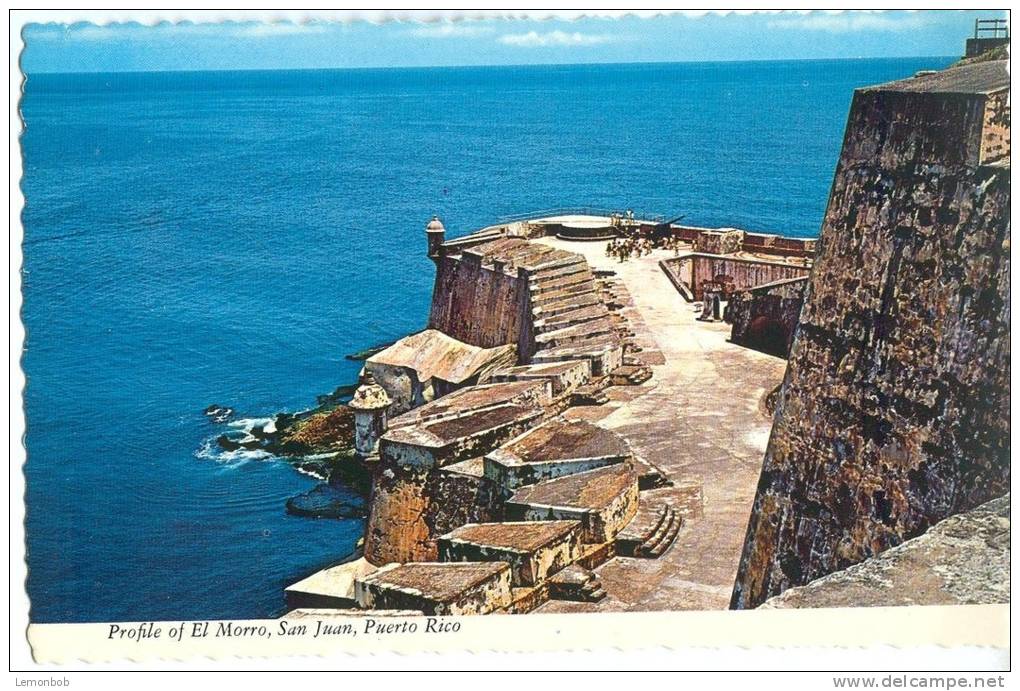 Profile Of El Morro, San Juan, Puerto Rico, Unused Postcard [12169] - Puerto Rico