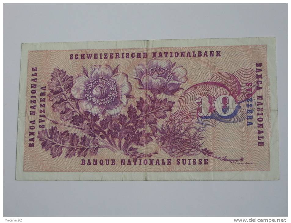 10 Francs SUISSE 1973 - Banque Nationale Suisse - Schweizerische Nationalbank - Switzerland