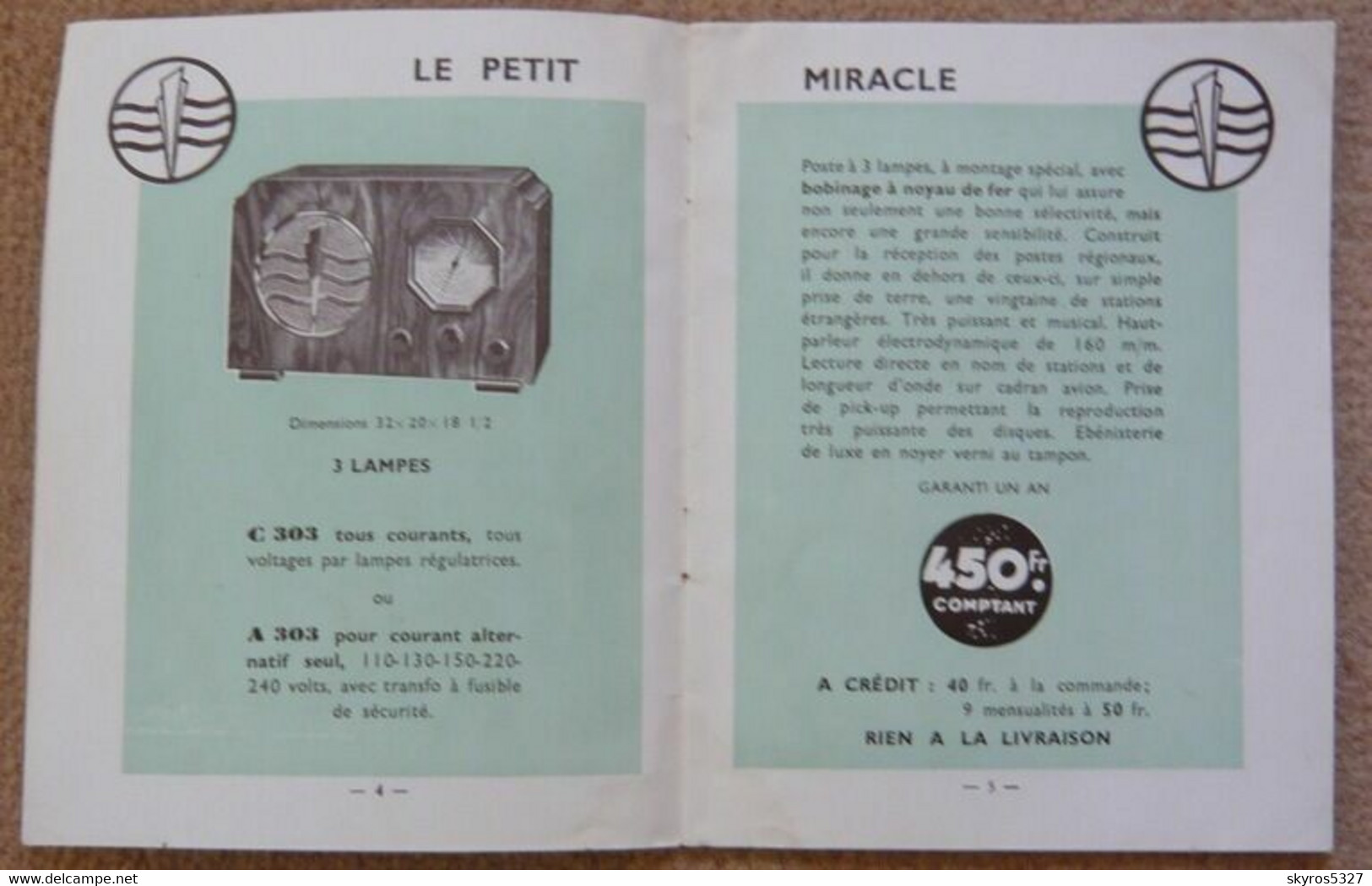 Catalogue Des Radios Miracle - Sonstige & Ohne Zuordnung
