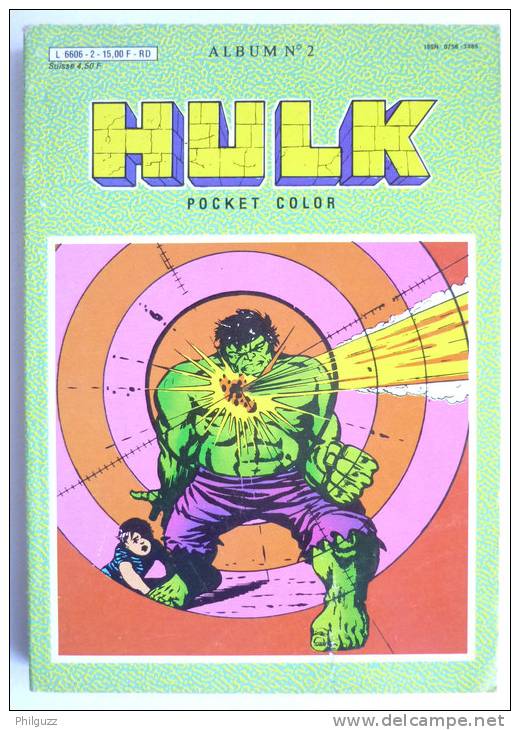 PETIT FORMAT HULK POCKET COLOR RECUEIL 2 (N°3-4) AREDIT - Hulk