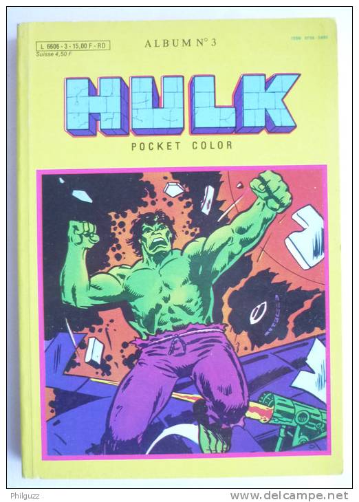 PETIT FORMAT HULK POCKET COLOR RECUEIL 3 (N°5-6) AREDIT - Hulk