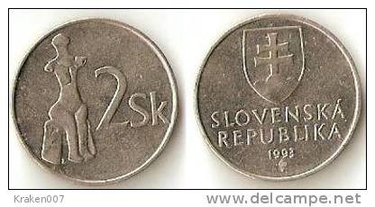 Slovakia  2 Korona 1993 - Slovaquie