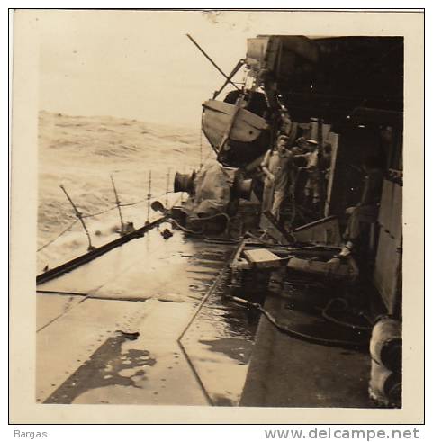 Photo De La Campagne Marine Guerre De Corée Korean War Sur La Frégate Van Galen Hollande Bateau - Guerre, Militaire