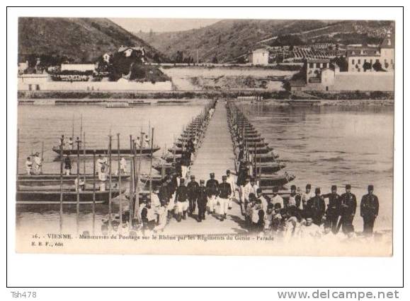 38----VIENNE---manoeuvres De Pontage Sur Le Rhône--voir Scan - Vienne