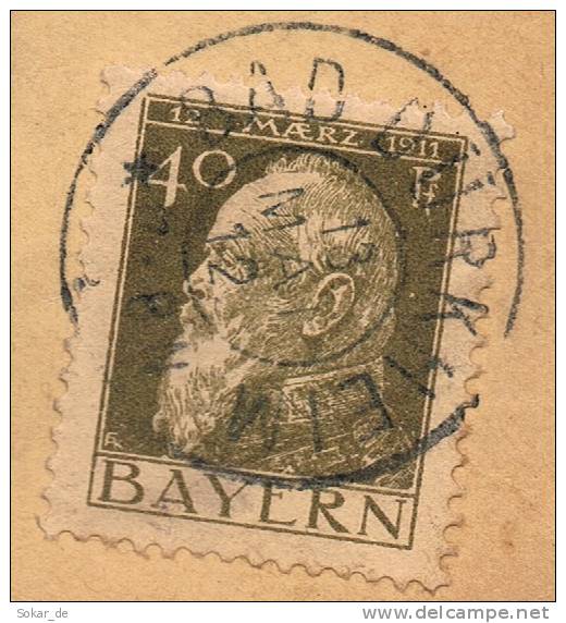 Bayern Einschreiben Bad Dürkheim 1912 - Covers & Documents