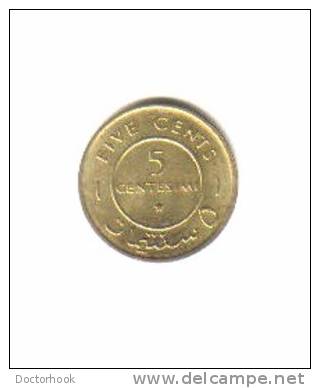 SOMALIA    5  CENTESIMI  1967  (KM# 6) - Somalie